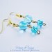 Gorgeous Blue Glass Earrings