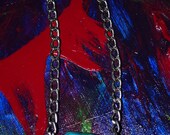 TURQUOISE CORAL Necklace, Chunky Geometric Beads, Handmade Jewelry, OOAK, Boho, Southwest