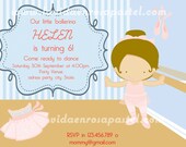 Ballerina invitation printable DIY. Customised/Personalised for your little girl's party Il_170x135