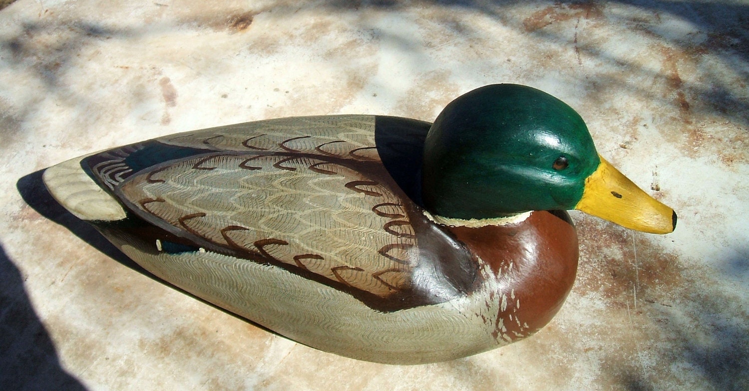 Working Mallard Drake Duck Decoy