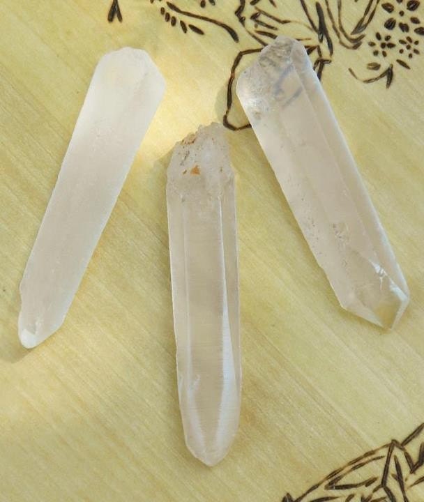 Lemurian Seed Crystals . Natural Raw Point
