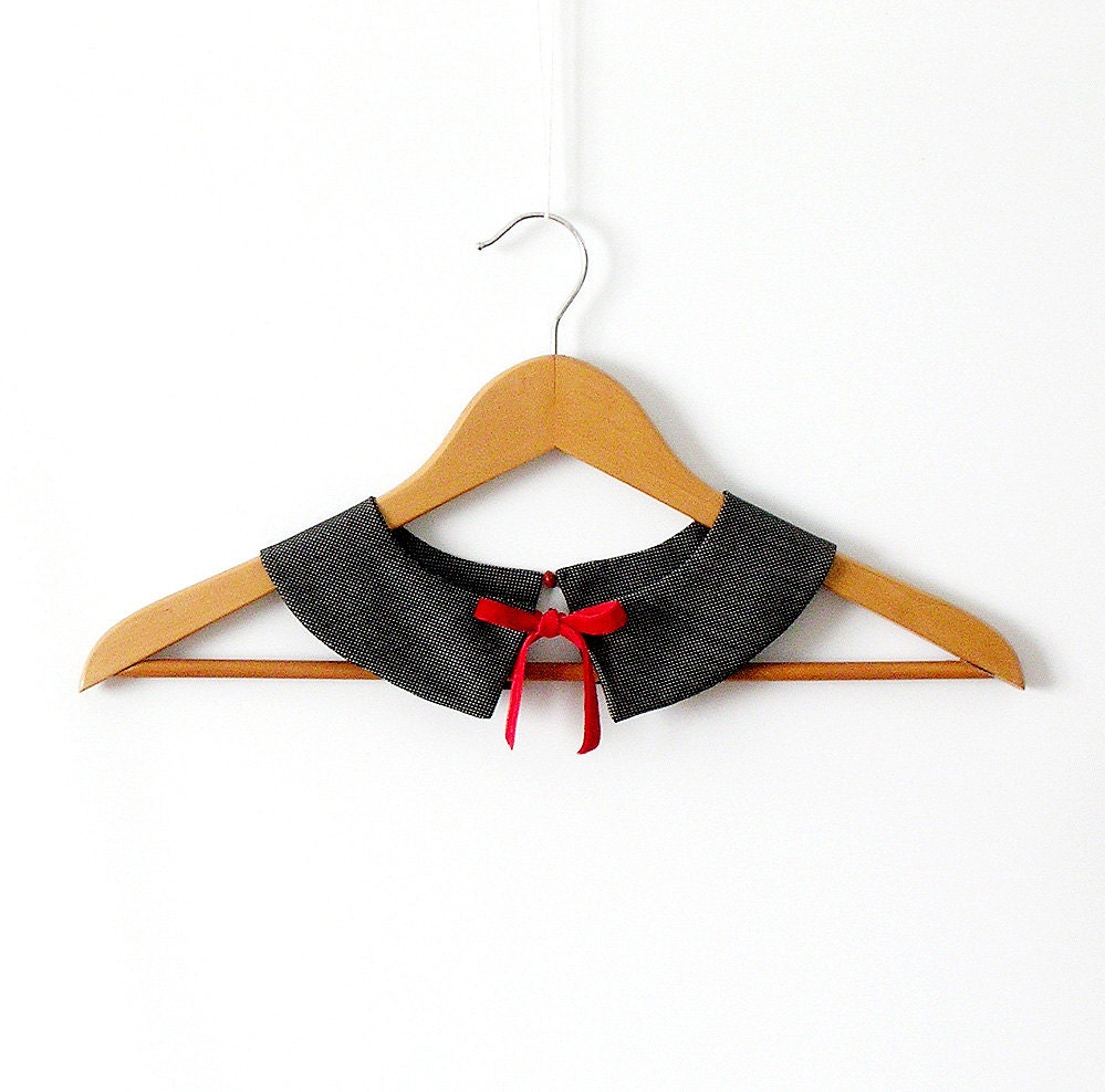 PeterPan Collar  Dark Grey Detachable Collar