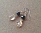 divine swinging citrine briolette w spinel earrings // november birthstone // bridal jewelry