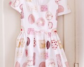 A custom handmade dress made with original textiles by Caitlin Shearer