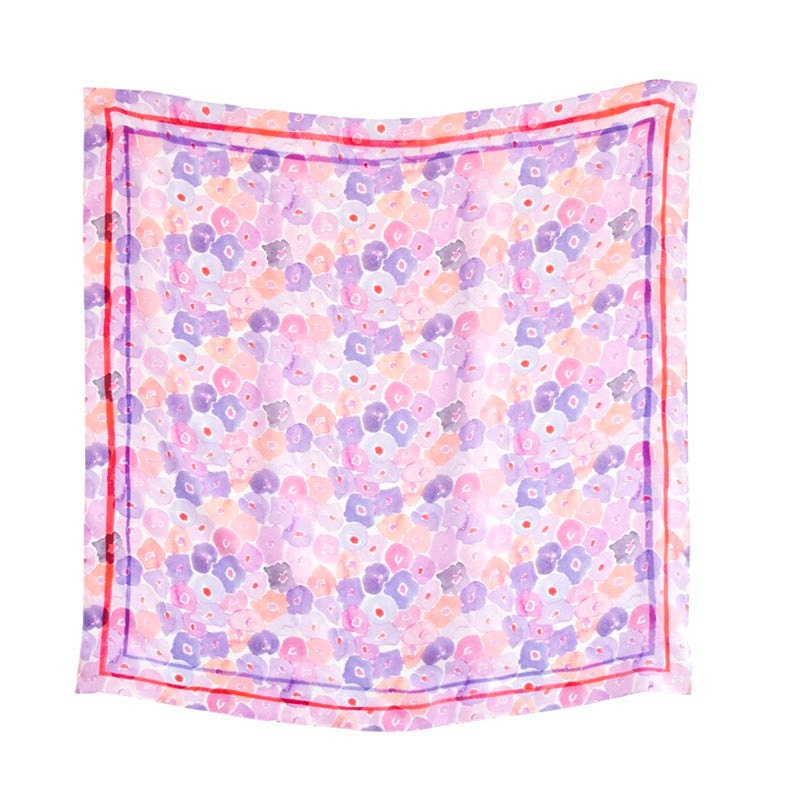 Watercolor Floral Scarf