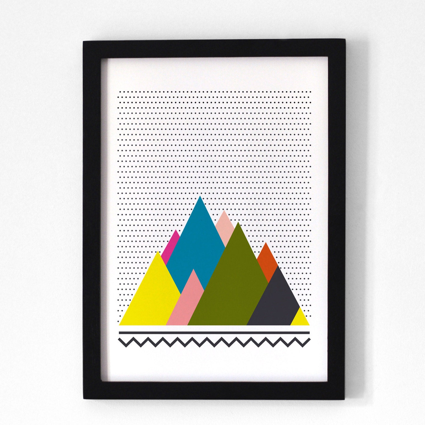 Mountains . A3 Print