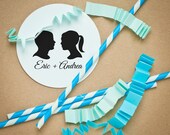 Custom Wedding Save The Date Rubber Stamp With Wooden Handle