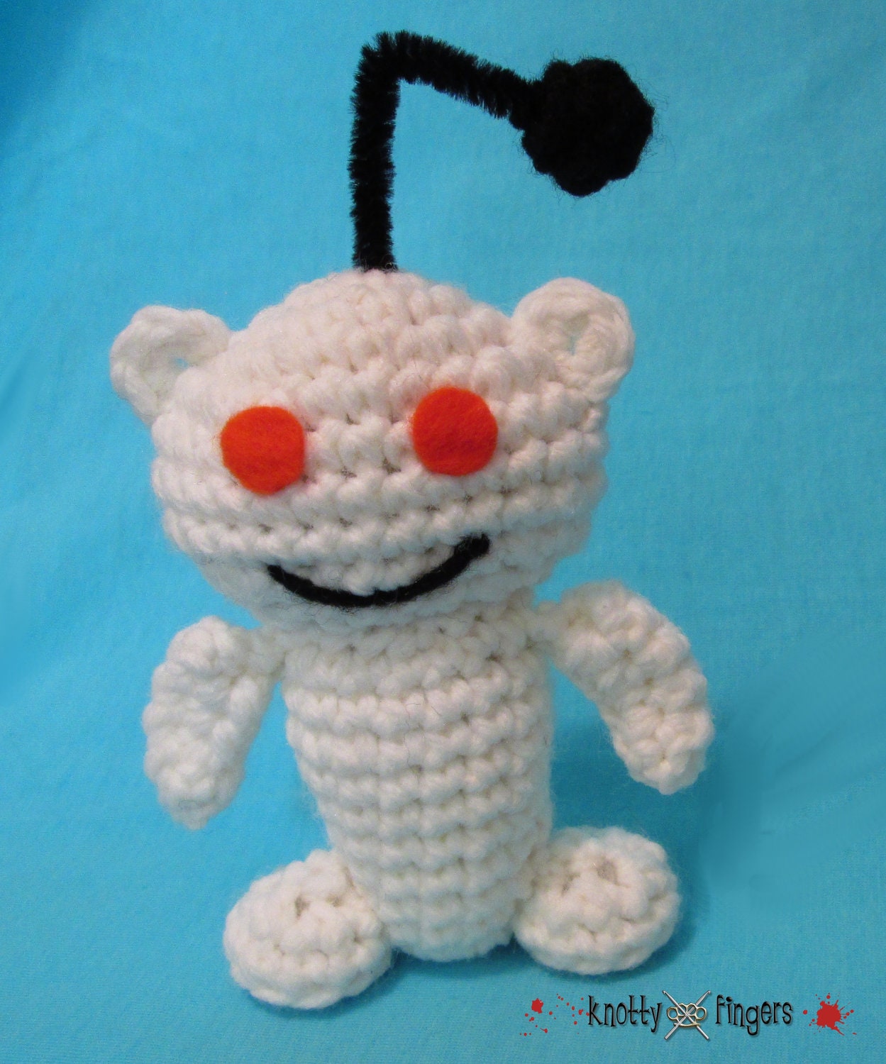 Um, Actually, it's a Reddit Alien Plushie - Made To Order - Crochet Amigurumi