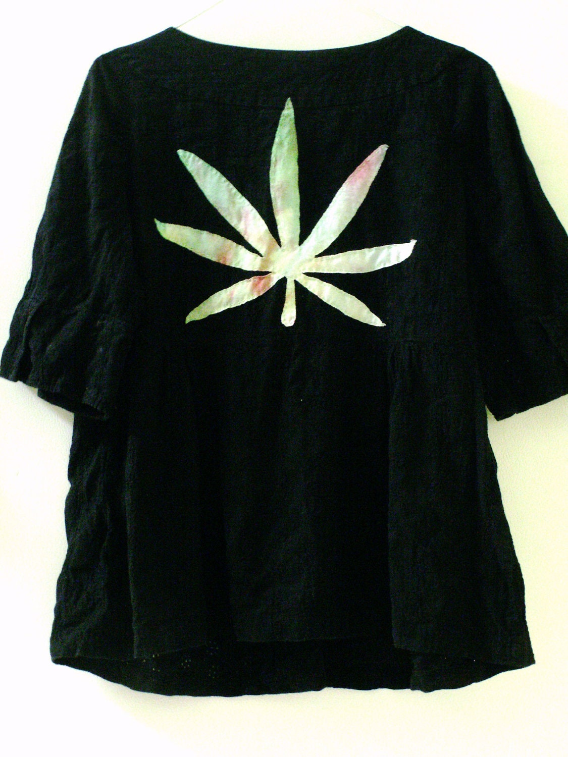 pot leaf tie dye shirt diy