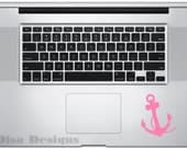 3.2" x 2.6" Nautical Anchor vinyl decal - Macbook decal - Car decal - Trackpad decal