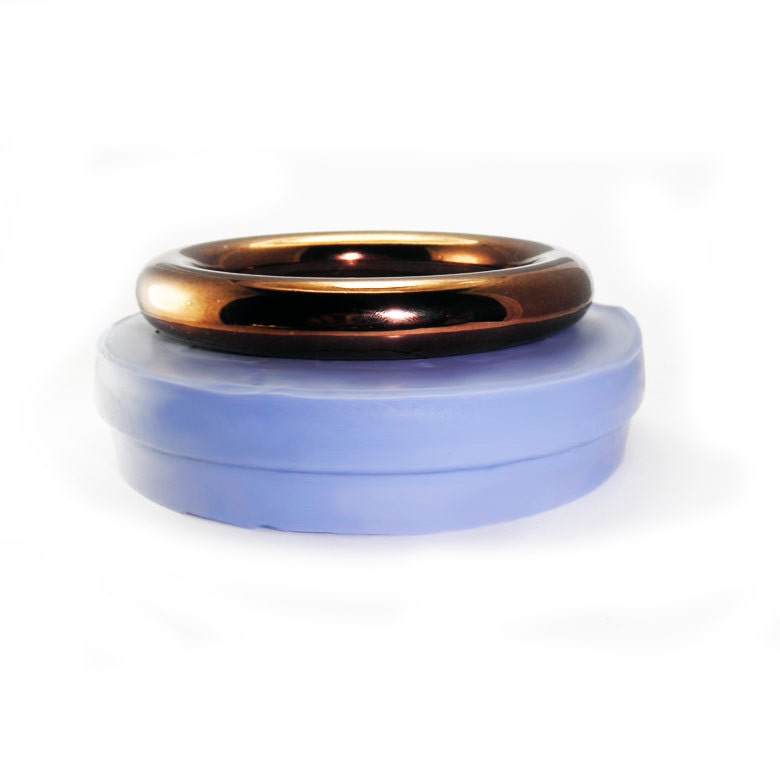 Large Circle Silicone Rubber Bangle Mold,  Resin Bangle Mold. Made in the USA.