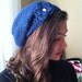 Slouchy Beanie, Tam, Dread- MADE TO ORDER,  Flower Brooch, Pick Your Color