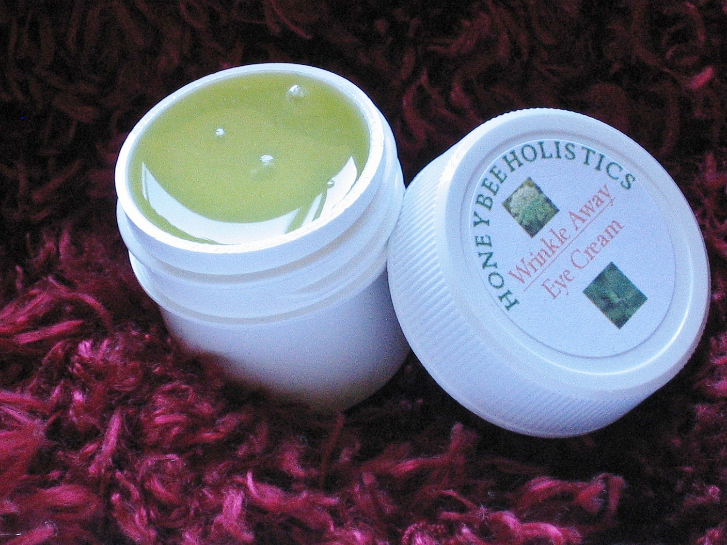 Organic Eye Cream made with Organic Jojoba & Organic Carrott Seed Essential Oil - 1/2 oz. in BPA free jar