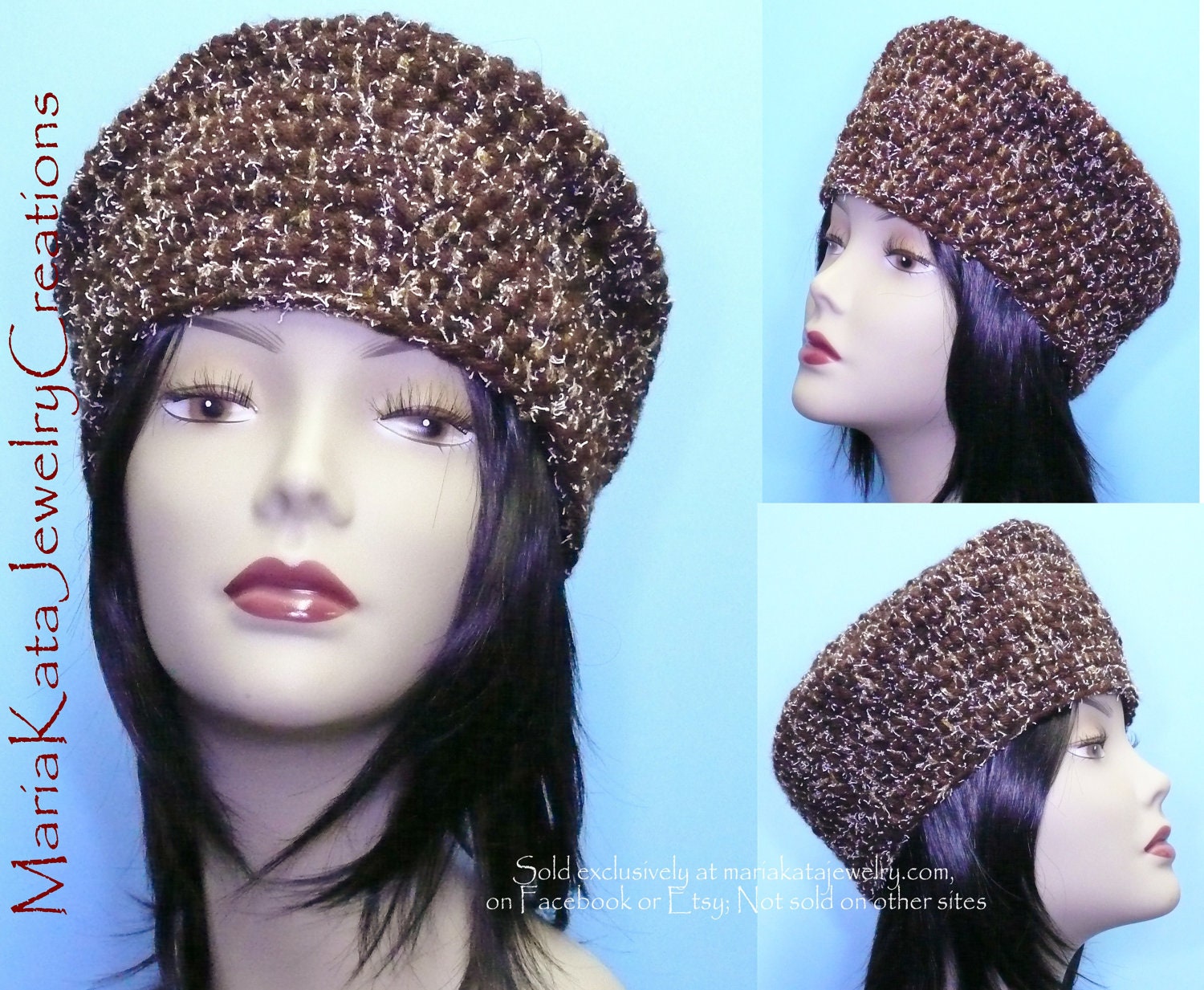 Crochet Double yarn hat. ...beautiful and handmade