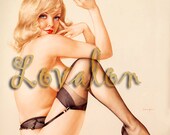 MATURE... Cigarettes &  Black Silk Stockings... Sexy 8 x 10 Print
