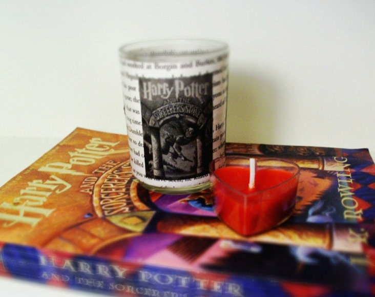 Harry Potter- Book Page Votive Holder READY TO SHIP