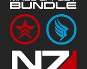 Mass Effect Bundle - Renegade, Paragon and N7 Decals (Set of 3)