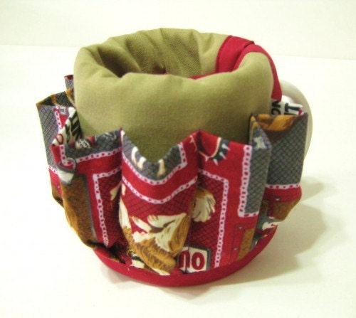 Mug Organizer, Fabric Pencil Holder for Dog Lovers, Handmade