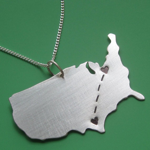 Long Distance Love Customizable Necklace