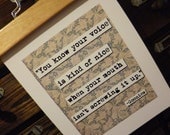 Goonies Movie Quote Print