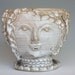 Planter Sculpture with white glaze
