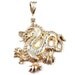 Vintage .925 Silver Dragon Pendant Diamond Cut