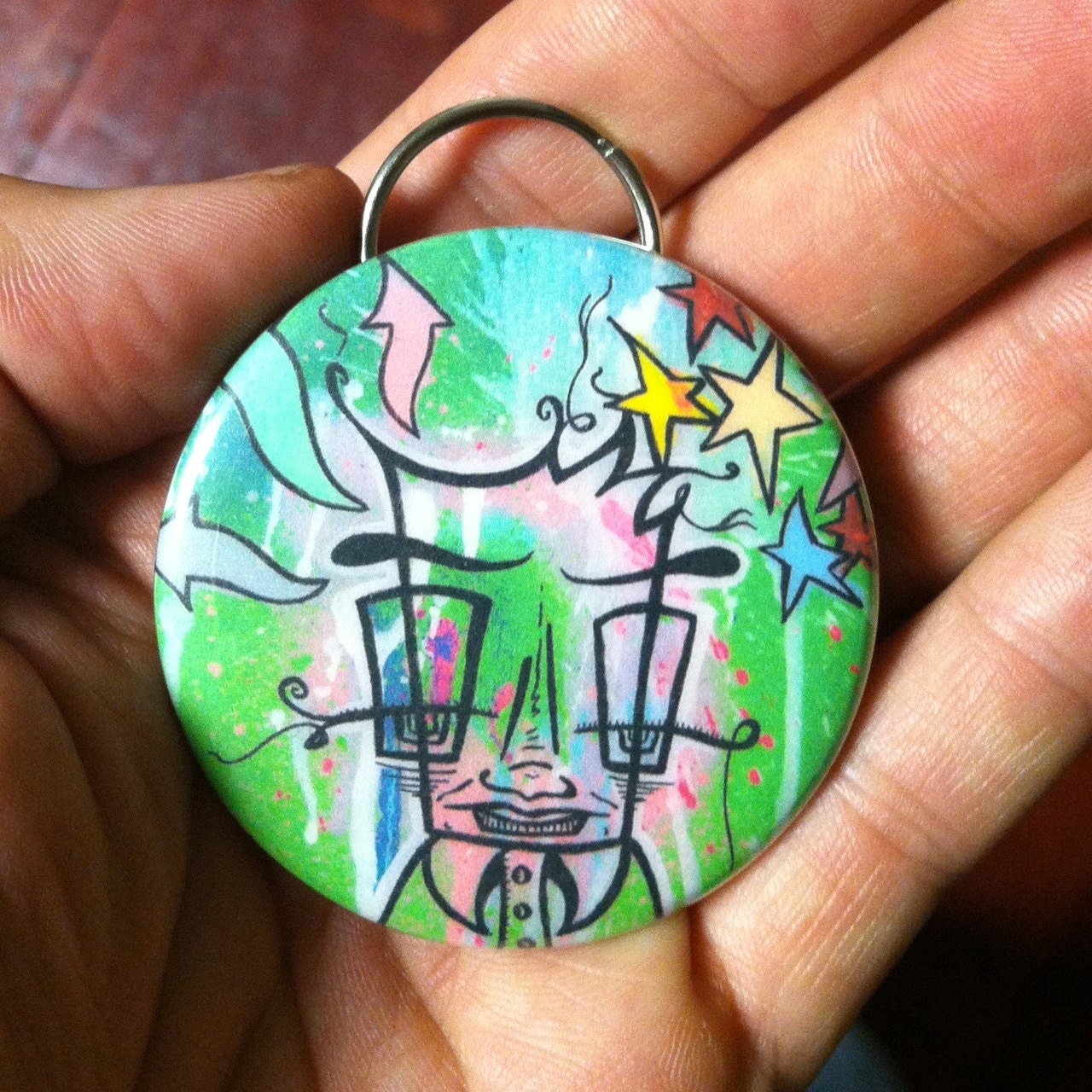 bottle cap opener keychain - Fuzzy Logic
