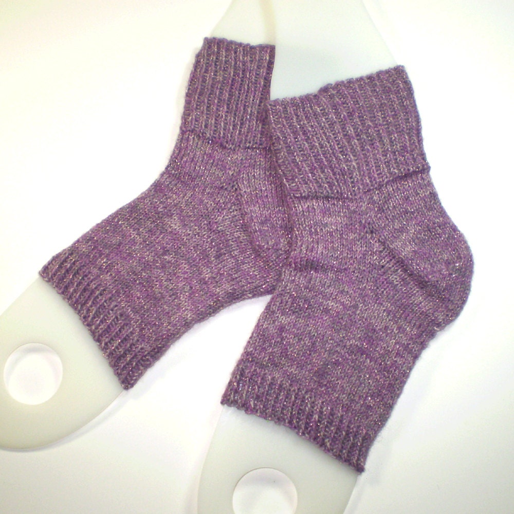 Toeless knit spa socks ... Hand knit flip flop by KritterKnitter