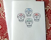 Sugar Skulls Illustration Note Card