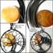 Bat Tree - Halloween Full Moon Tree of Life Pendant Copper (Orange) Pearl Coin Bead and Bat Charm in Gun Metal (Black) Wire Wrapping