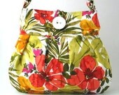 large tote bag, floral messenger, handbag, cross body bag, purse