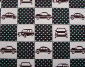 Fabric by the yard - Echino - Estuko Furuya - Car Box - made in Japan - Cotton / Linen Blend