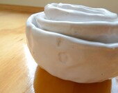 Nested Mini-Bowls with Flowers (KISS - Rustic White)