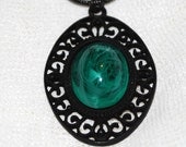 Necromancer Necklace with Green Orb
