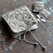Small Linen Needle Book with Crochet detail