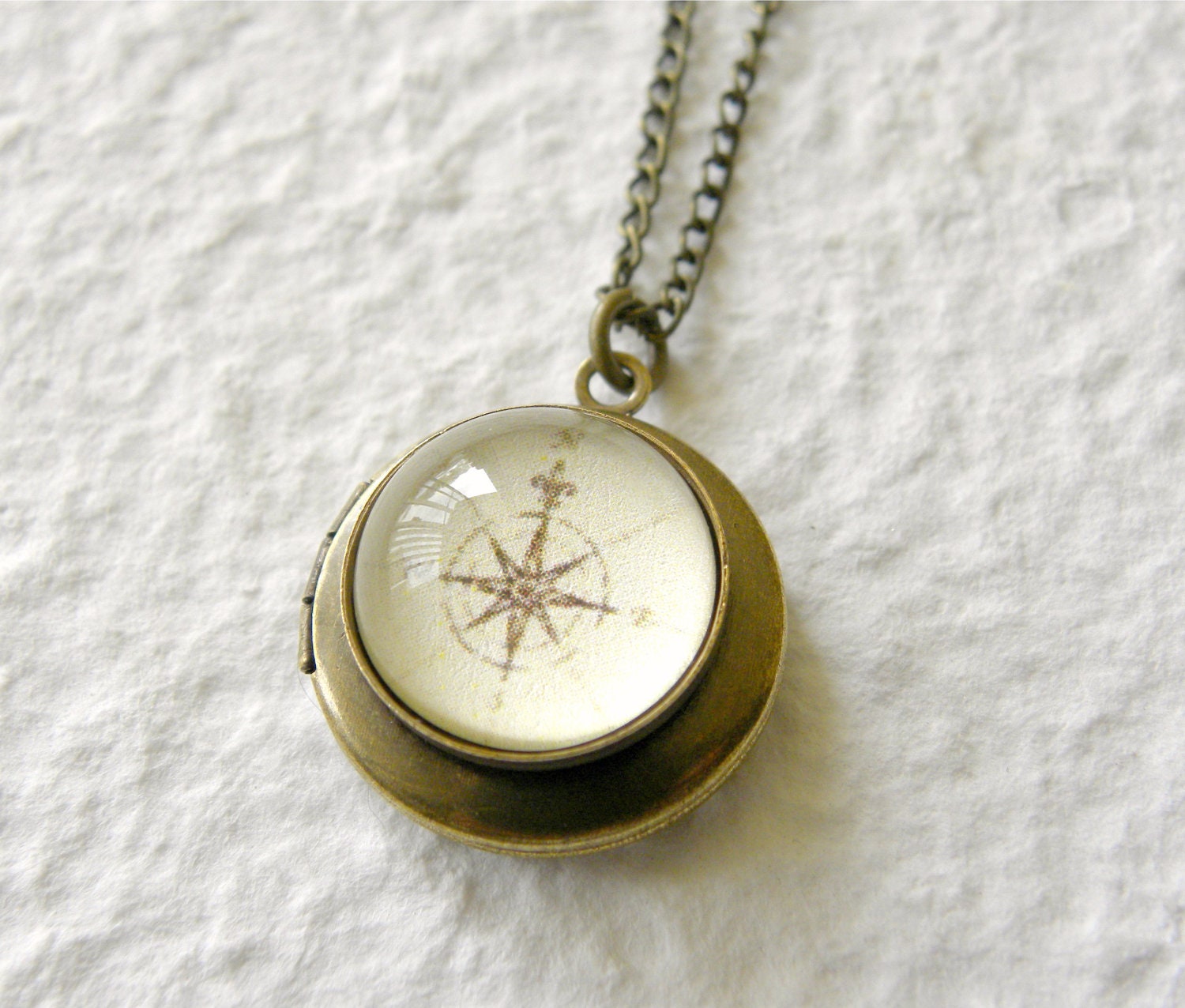 Vintage Compass Design Antique compass brass locket