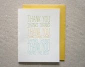 The Best Letterpress card
