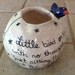 Blue Bird Poetry Vase