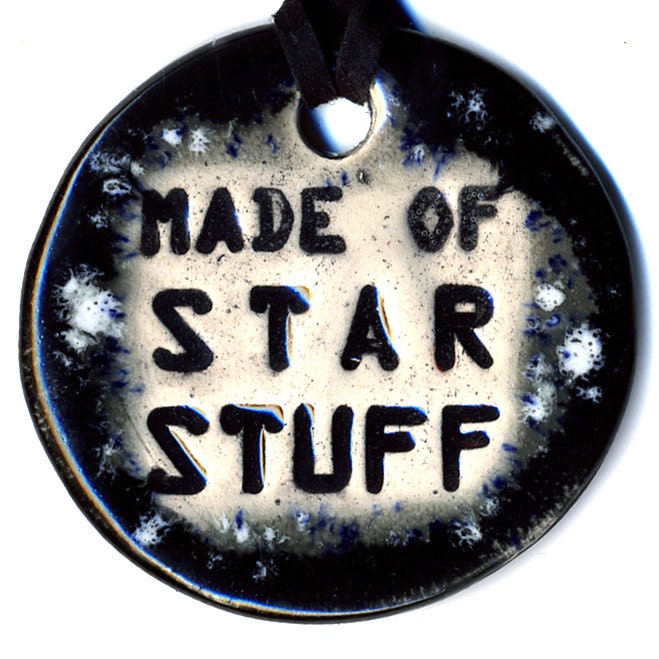 Made of Star Stuff Ceramic Necklace in Black and Gray