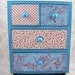 Blue and Red Retro Patchwork Stash Jewelry Box