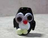 Penguin Handmade Lampwork Glass Bead Focal