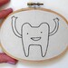Mr Tooth - Framed Textile Print
