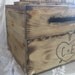 Rustic Wedding Card Box Keepsake Chest Woodburned Stained Personalized Custom Wood
