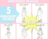 Grab Your Mask and Cape and Let's be Heroes  Embroidery Pattern Package