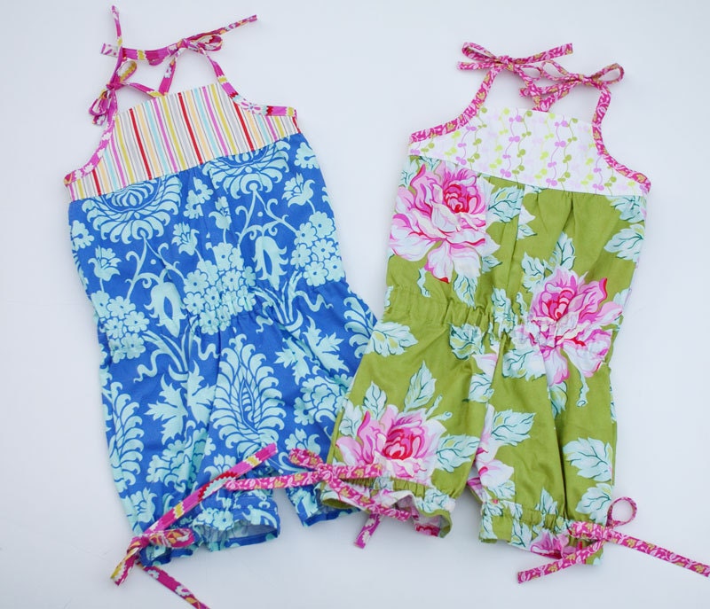 Picnic Crossback Romper Sunsuit PDF eBook Pattern i