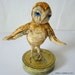 Tiny Barn Owlet on Unguentine Tin - - Free USA Shipping