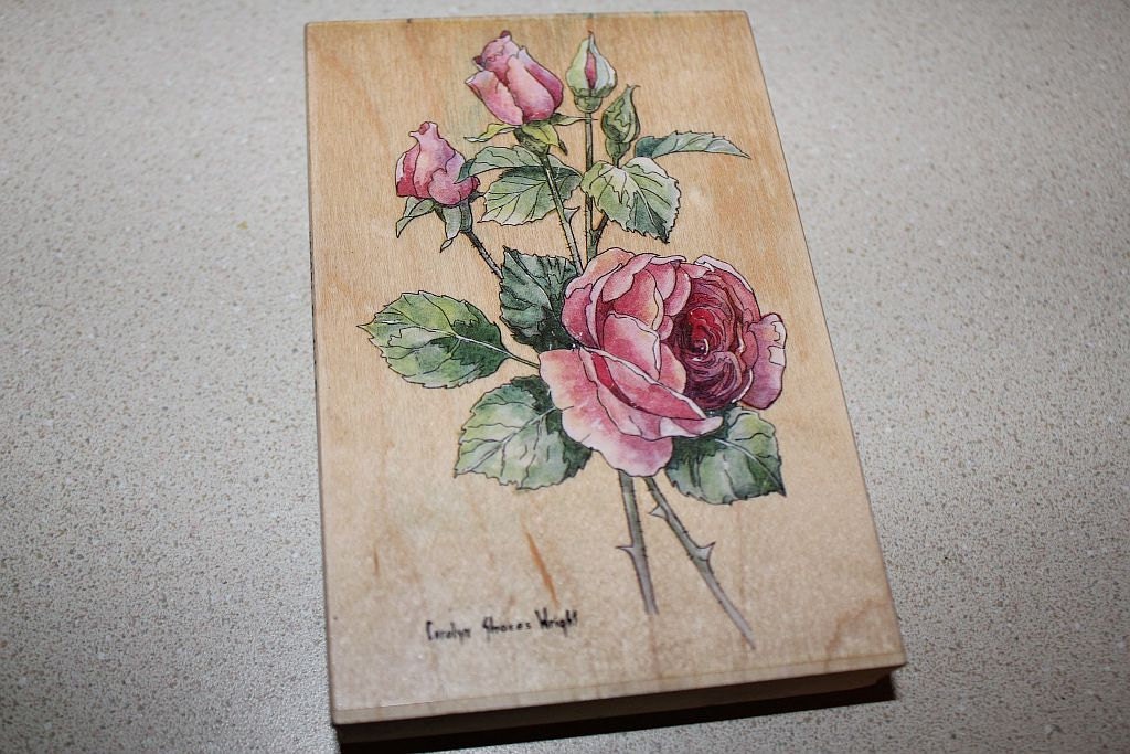 Stamps Happen - English Rose 80271 - wood mounted rubber stamp