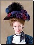 Diy Sewing Pattern-Butterick 4210-Victorian Hats, Bonnets,Elizabethan Hat