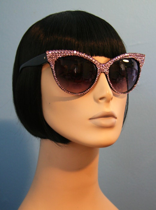 Lilac Sparkles Cat Eye Sunglasses Accessory by Cutie Dynamite Sunnies Cute Kawaii Lolita Retro