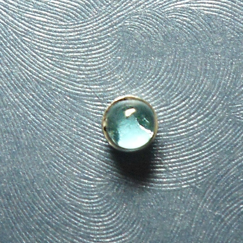 Blue Topaz Sterling Silver Microdermal Top